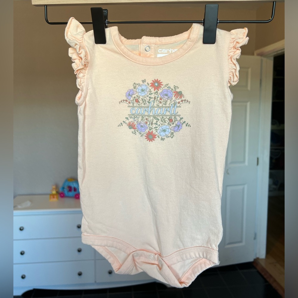 Infant Carhartt Floral Logo Bodysuit 9m